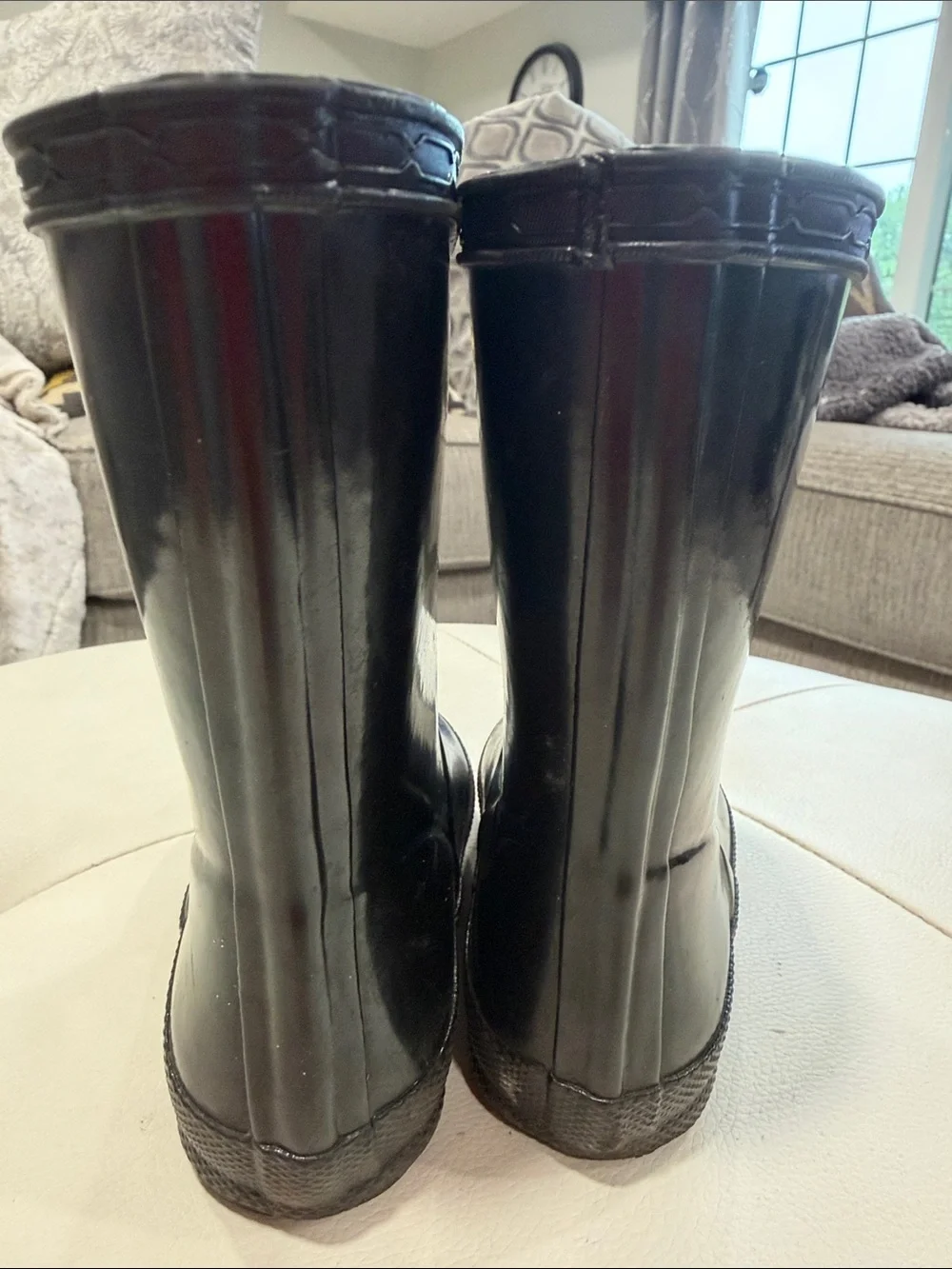 Hunter Kids Black Waterproof Rain Boots